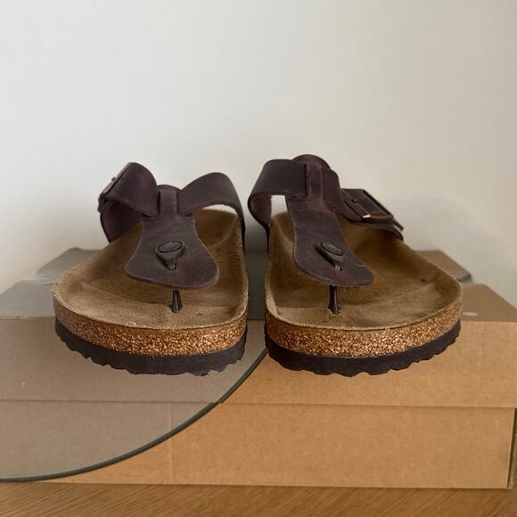 Birkenstock Gizeh Oil Leather ‘Brown’ Men Thong Sandal - SZ 10 main image 10